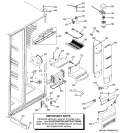 FRESH FOOD SECTION Diagram and Parts List for PSH25MSSASV  General Electric Refrigerator
