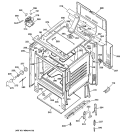 BODY PARTS Diagram and Parts List for RB787WH2WW  Hotpoint Range