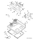CONTROL PANEL & COOKTOP Diagram and Parts List for RCBS540SJ1SA  Hotpoint Range