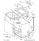 Part Location Diagram of WH44X10090 GE LID Assembly FINISHED