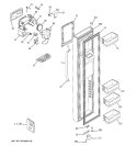 FREEZER DOOR Diagram and Parts List for GSG25SISACSS  General Electric Refrigerator