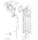 FREEZER DOOR Diagram and Parts List for GSS23VGSAWW  General Electric Refrigerator