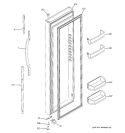 FRESH FOOD DOOR Diagram and Parts List for GSS23VGSAWW  General Electric Refrigerator
