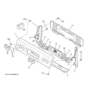 CONTROL PANEL Diagram and Parts List for JBP66EH2BB  General Electric Range