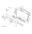 CONTROL PANEL Diagram and Parts List for JBP68WXH3WW  General Electric Range