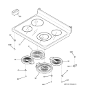 COOKTOP Diagram and Parts List for EER3002H01CC  General Electric Range