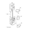 LATCH BOARD Diagram and Parts List for JE740WK01  General Electric Microwave