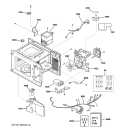 INTERIOR PARTS Diagram and Parts List for JE740WK01  General Electric Microwave