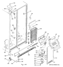 FREEZER SECTION Diagram and Parts List for GSG20IESAFWW  General Electric Refrigerator