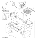 ICE MAKER & DISPENSER Diagram and Parts List for GSG22KESAFWW  General Electric Refrigerator