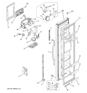 FREEZER DOOR Diagram and Parts List for GSG25IEPHFWW  General Electric Refrigerator