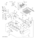 ICE MAKER & DISPENSER Diagram and Parts List for GSG25IEPHFWW  General Electric Refrigerator