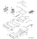 WARMING DRAWER ASSEMBLY Diagram and Parts List for ZKD910BB3BB  General Electric Warming Drawer
