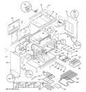 BODY PARTS Diagram and Parts List for JCP67F2WW  General Electric Range