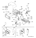 MICROWAVE Diagram and Parts List for JES1344SK01  General Electric Microwave