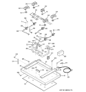 GAS & BURNER PARTS Diagram and Parts List for ZGU36KSK1SS  General Electric Cooktop