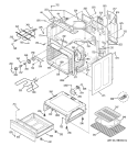 BODY PARTS Diagram and Parts List for JBP82KH3CC  General Electric Range