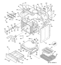 BODY PARTS Diagram and Parts List for JBP84WH3WW  General Electric Range