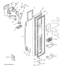 FREEZER DOOR Diagram and Parts List for PCF23MGSABB  General Electric Refrigerator