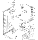 FRESH FOOD SECTION Diagram and Parts List for ESF25LGRDCC  General Electric Refrigerator