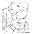FRESH FOOD SECTION Diagram and Parts List for GSG25MISACBB  General Electric Refrigerator