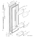 FRESH FOOD DOOR Diagram and Parts List for GSS25TGPDCC  General Electric Refrigerator