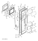 Part Location Diagram of WR78X11278 GE DOOR FOAM Assembly FF BQ