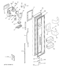 FREEZER DOOR Diagram and Parts List for SSL27RGRBBS  General Electric Refrigerator