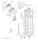 FREEZER DOOR Diagram and Parts List for GSG25IESAFWW  General Electric Refrigerator