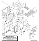 FREEZER SECTION Diagram and Parts List for GTR22KSSARSS  General Electric Refrigerator