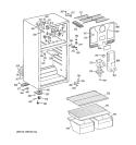 CABINET Diagram and Parts List for HTS18CBSARCC  Hotpoint Refrigerator