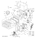 MICROWAVE Diagram and Parts List for JEM31SF01  General Electric Microwave
