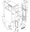 CABINET, LINER & DOOR PARTS Diagram and Parts List for ZDIS15CHSS  General Electric Ice Maker