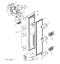 FREEZER DOOR Diagram and Parts List for ZFSB26DNDSS  General Electric Refrigerator