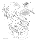 ICE MAKER & DISPENSER Diagram and Parts List for ZFSB26DNDSS  General Electric Refrigerator