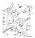 FRESH FOOD SECTION Diagram and Parts List for ZFSB26DNDSS  General Electric Refrigerator