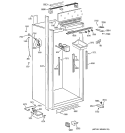 CABINET PARTS 2 Diagram and Parts List for ZIFS36NMCRH  General Electric Freezer