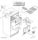 FREEZER SECTION Diagram and Parts List for GTS18SBSARSS  General Electric Refrigerator