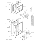 DOORS Diagram and Parts List for GTS18SHSARSS  General Electric Refrigerator
