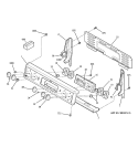 CONTROL PANEL Diagram and Parts List for JBP69WD1WW  General Electric Range