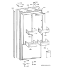 FREEZER DOOR Diagram and Parts List for ZIFS36NMERH  General Electric Freezer