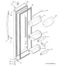 FRESH FOOD DOOR Diagram and Parts List for PSW26LSRDSS  General Electric Refrigerator