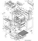 RANGE PARTS Diagram and Parts List for RGA524PW4  Hotpoint Range