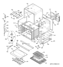 BODY PARTS Diagram and Parts List for JCT915WF5WW  General Electric Wall Oven