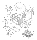 BODY PARTS Diagram and Parts List for JTP25SH4SS  General Electric Wall Oven