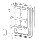 Part Location Diagram of WR01X10183 GE BUSHING FF DOOR Bottom