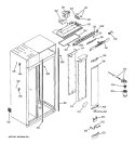FRESH FOOD SECTION Diagram and Parts List for ZIS360NRF  General Electric Refrigerator