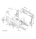 CONTROL PANEL Diagram and Parts List for JB710WK1WW  General Electric Range