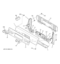 CONTROL PANEL Diagram and Parts List for JBP35SK1SS  General Electric Range