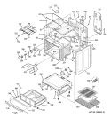 BODY PARTS Diagram and Parts List for JBP49BK1BB  General Electric Range